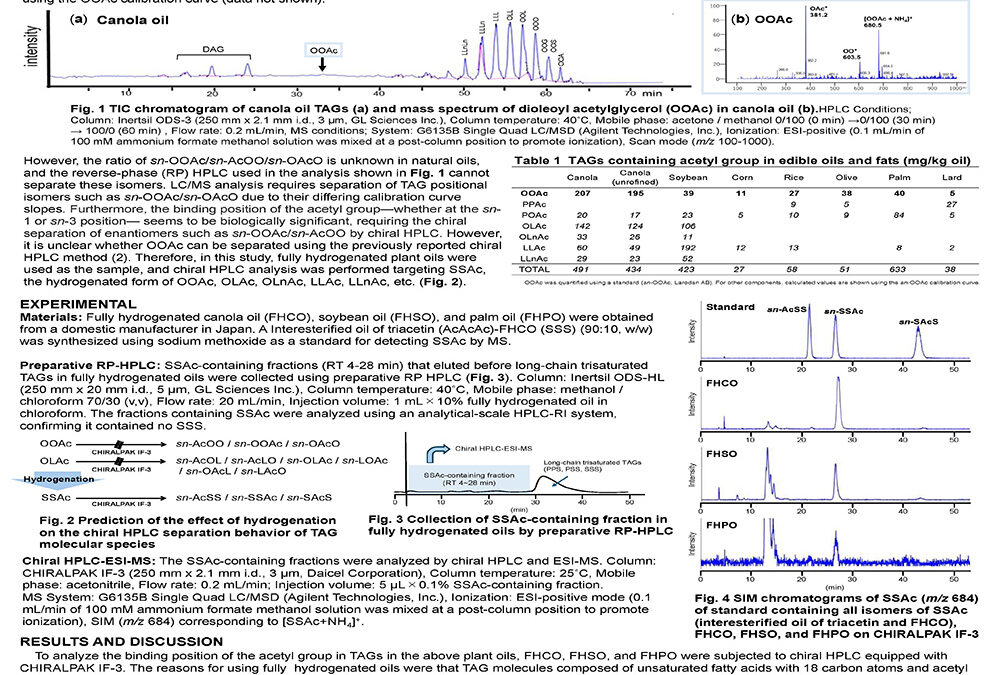 ANLI-013: Chiral Separation of Triacylglycerol containing Acetyl Group in Fully Hydrogenated Plant Oil